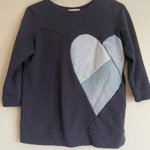 PRELOVED Toronto Navy Blue Sakura Sweater